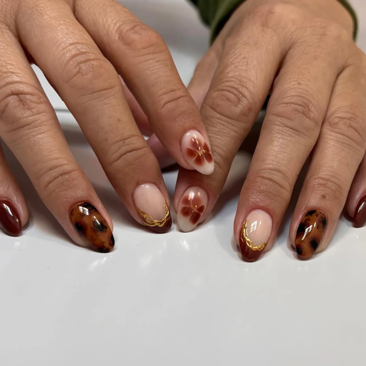 5 Variant 24pcs Leopard Print Style Press-Ons